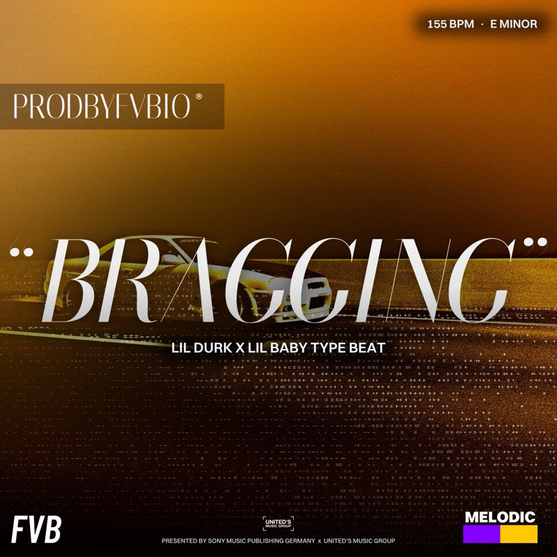 BRAGGING, Lil Durk x Lil Baby type beat by prodbyfvbio cover