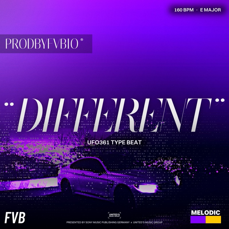 DIFFERENT, Ufo361 type beat by prodbyfvbio cover