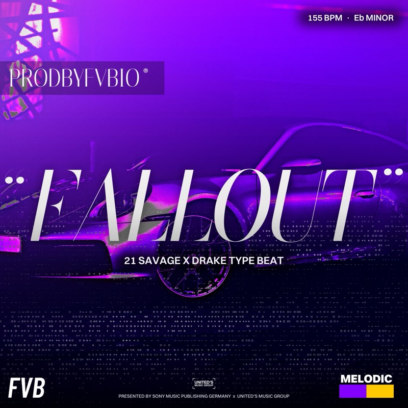 FALLOUT, 21 Savage x Drake type beat by prodbyfvbio cover