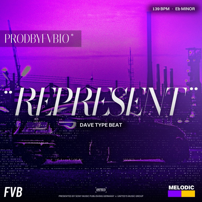 REPRESENT, Dave type beat by prodbyfvbio cover