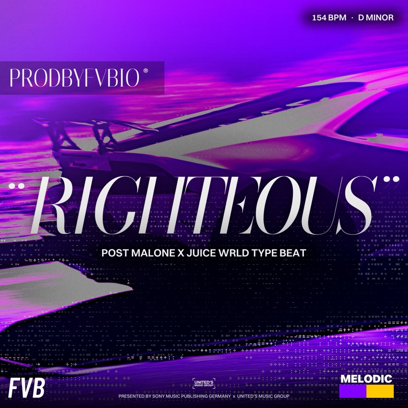 RIGHTEOUS, Post Malone x Juice WRLD type beat by prodbyfvbio cover