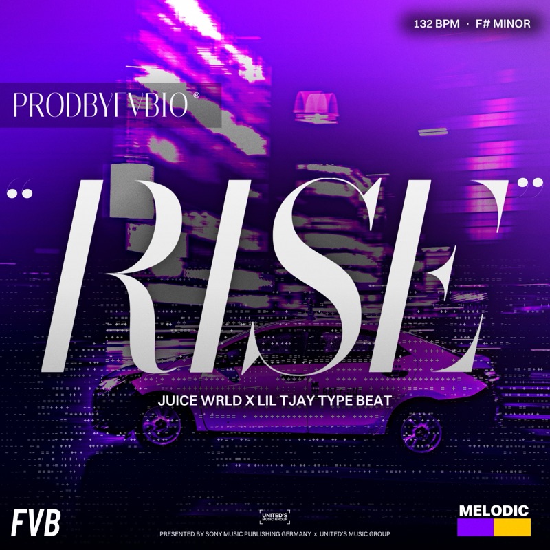 RISE, Juice WRLD x Lil Tjay type beat by prodbyfvbio cover