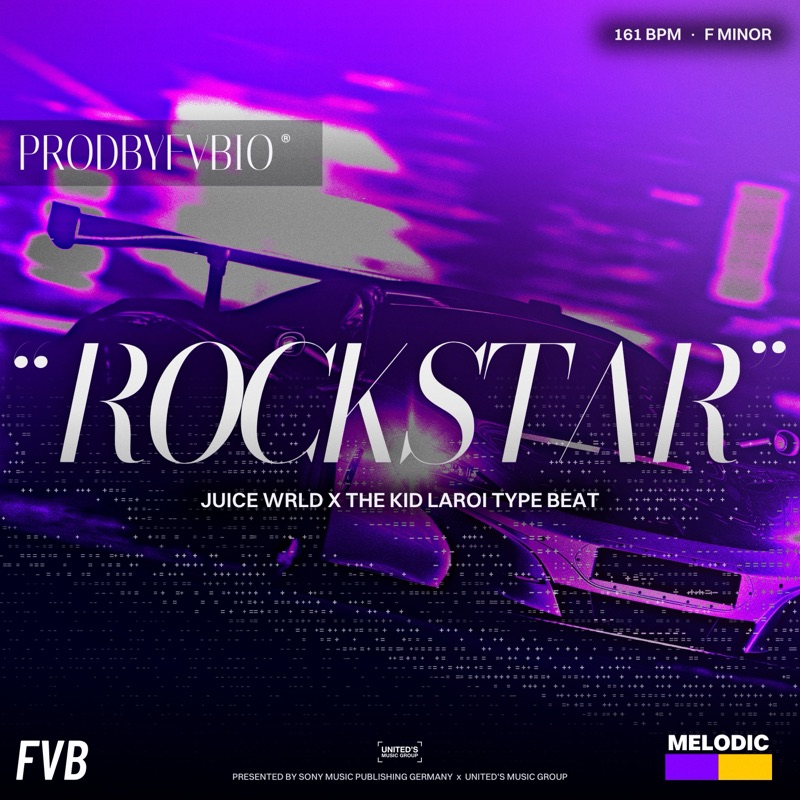 ROCKSTAR, Juice WRLD x The Kid LAROI type beat by prodbyfvbio cover