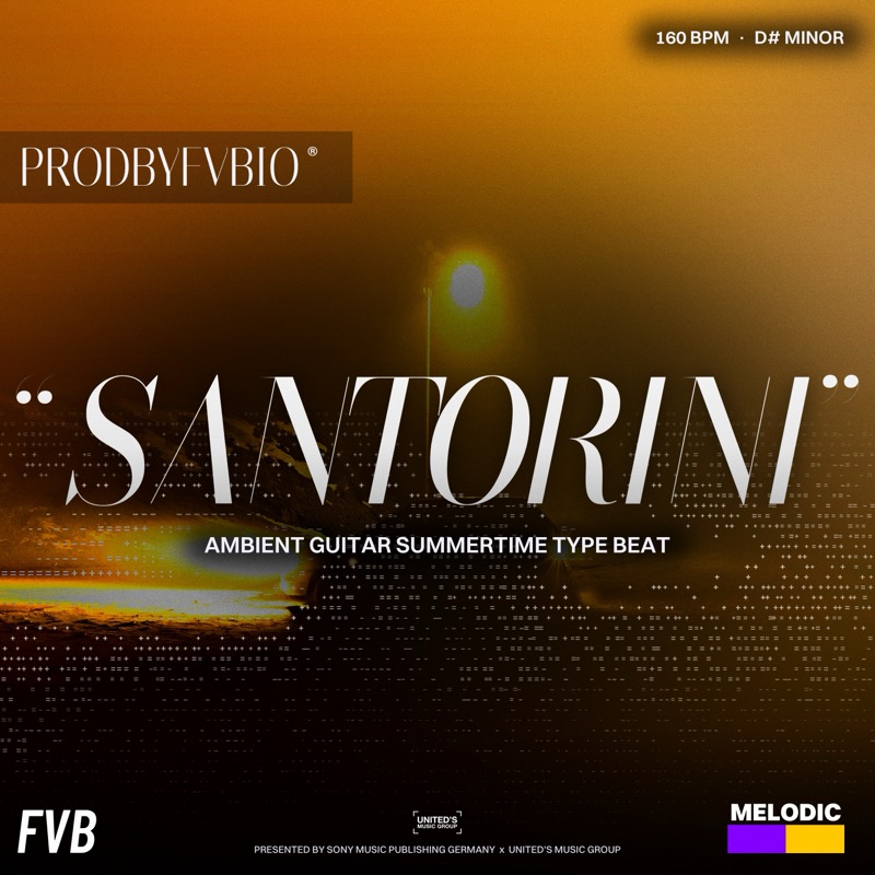 SANTORINI, Ambient Guitar Summertime type beat by prodbyfvbio cover