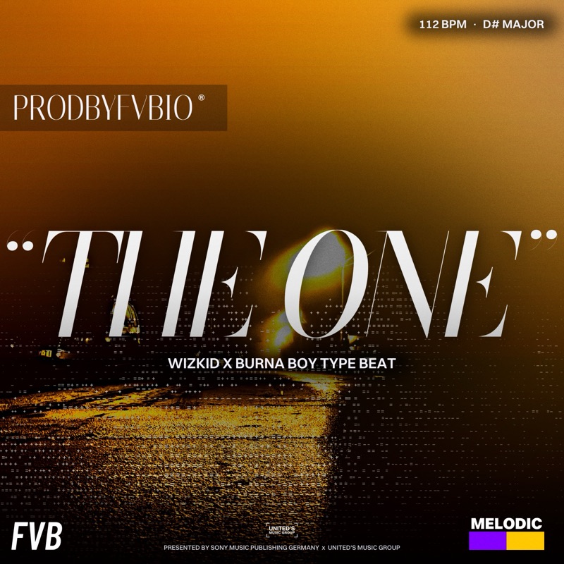 THE ONE, Wizkid x Burna Boy type beat by prodbyfvbio cover